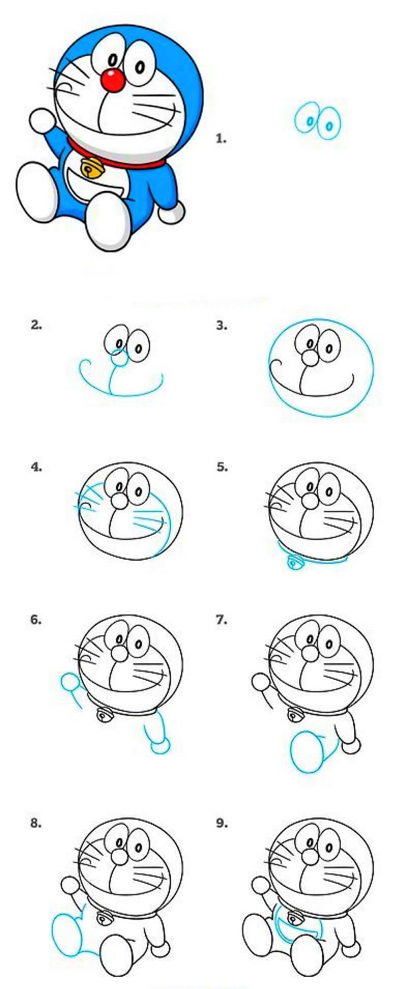 Hauska Doraemon piirustus