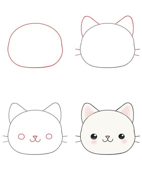 Kissa ideoita (37) piirustus
