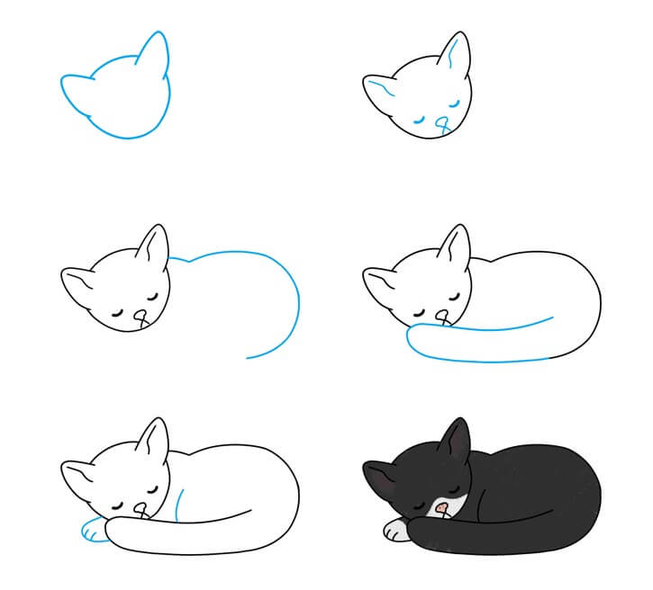 Kissa ideoita (50) piirustus