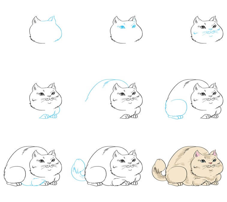 Kissa ideoita (59) piirustus