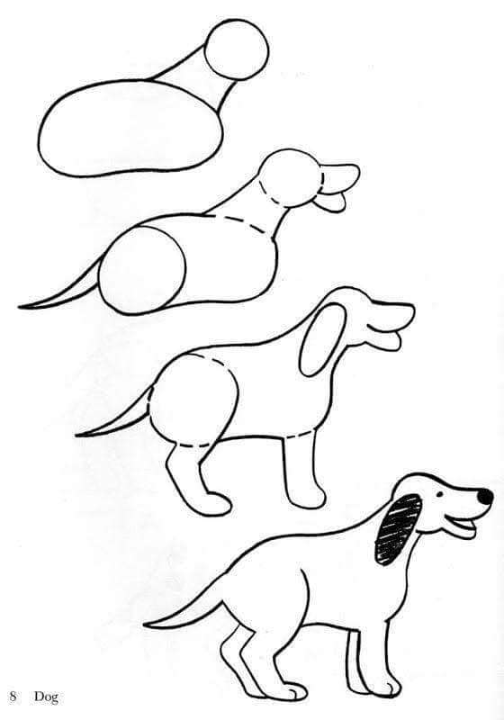 Koira - Idea 4 piirustus