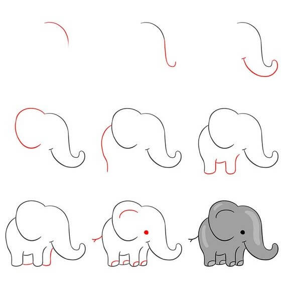 Elefantti idea (1) piirustus