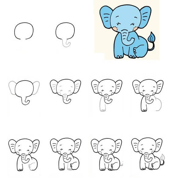 Elefantti idea (18) piirustus