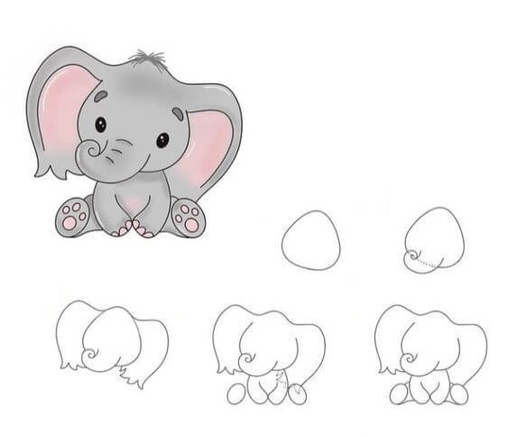 Elefantti idea (2) piirustus