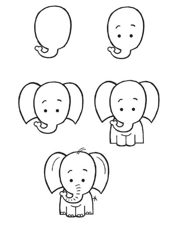 Elefantti idea (20) piirustus