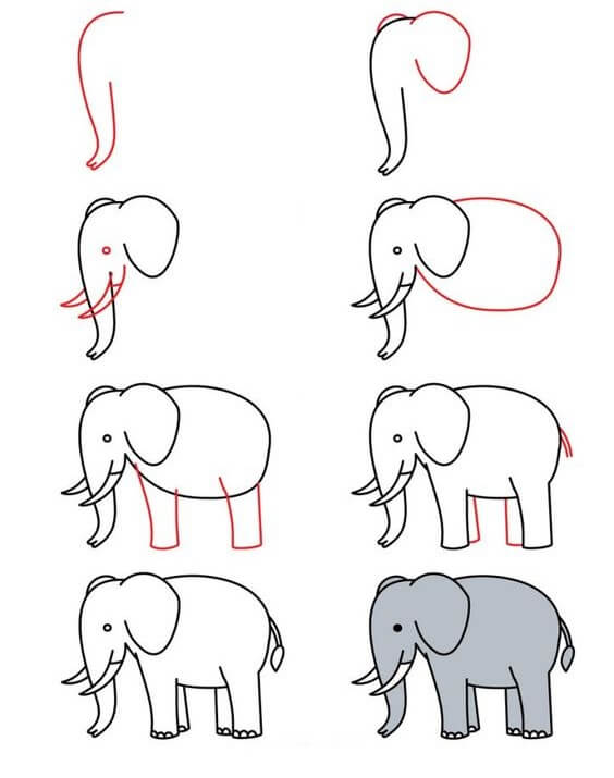 Elefantti idea (24) piirustus