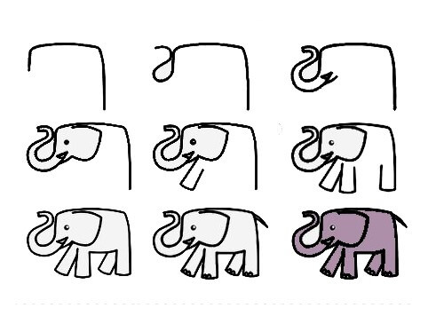 Elefantti idea (27) piirustus