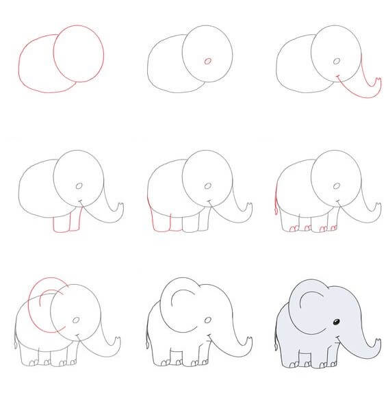 Elefantti idea (28) piirustus