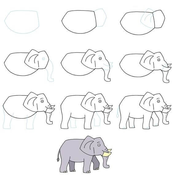 Elefantti idea (29) piirustus
