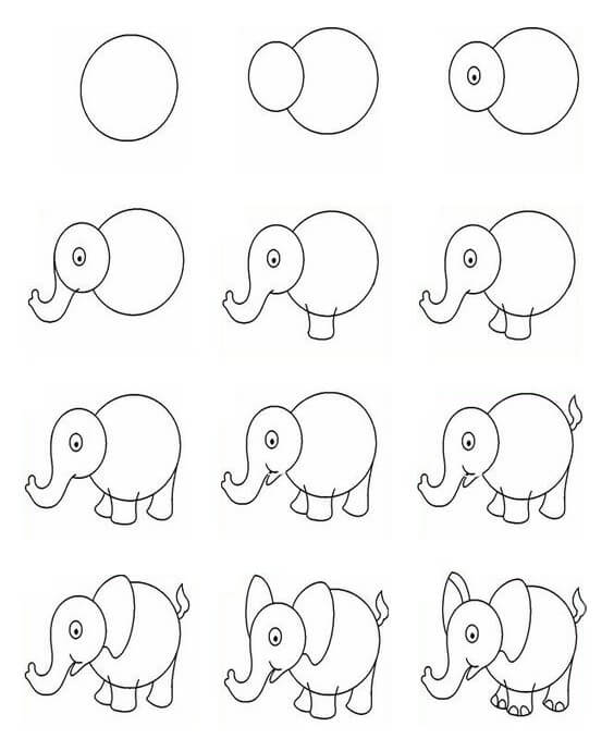 Elefantti idea (31) piirustus