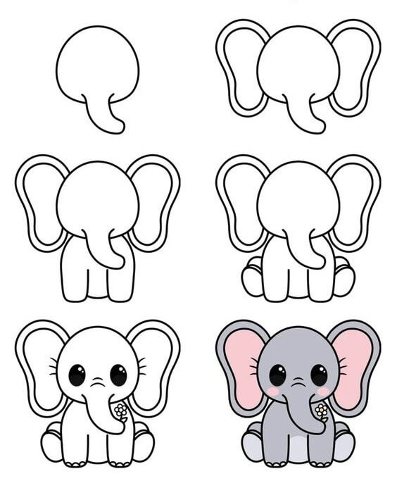 Elefantti idea (33) piirustus