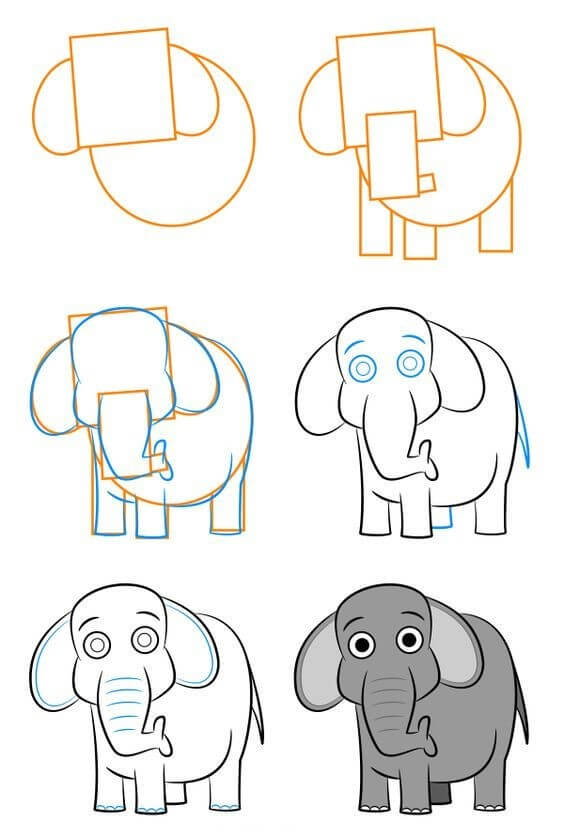 Elefantti idea (34) piirustus