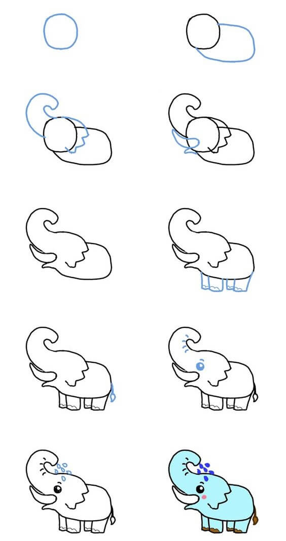 Elefantti idea (4) piirustus