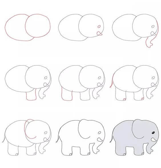 Elefantti idea (41) piirustus