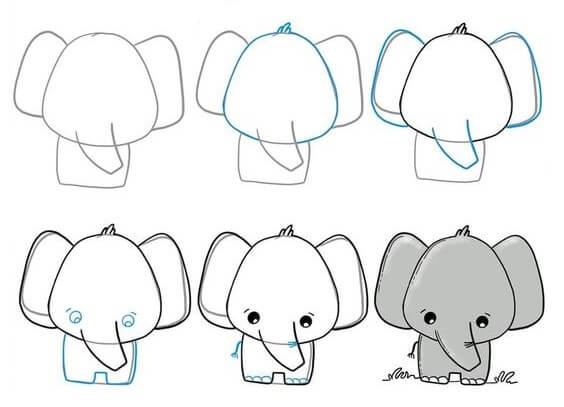 Elefantti idea (43) piirustus