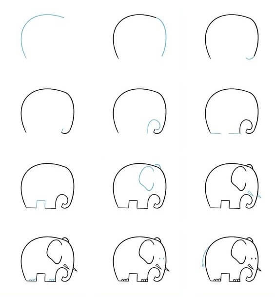 Elefantti idea (48) piirustus