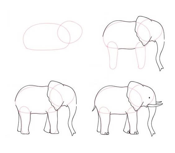 Elefantti idea (53) piirustus