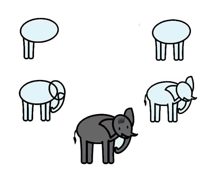 Elefantti idea (58) piirustus