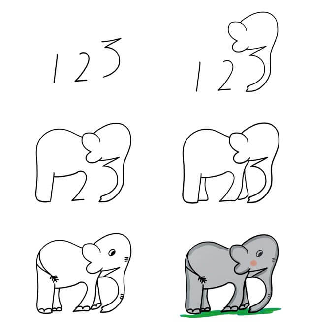Elefantti idea (59) piirustus