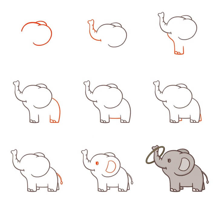 Elefantti idea (60) piirustus