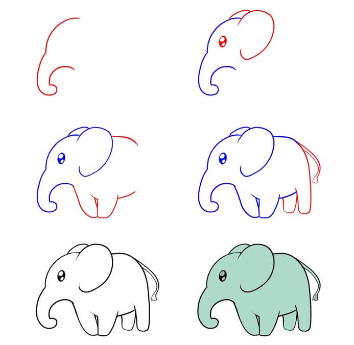 Elefantti idea (72) piirustus