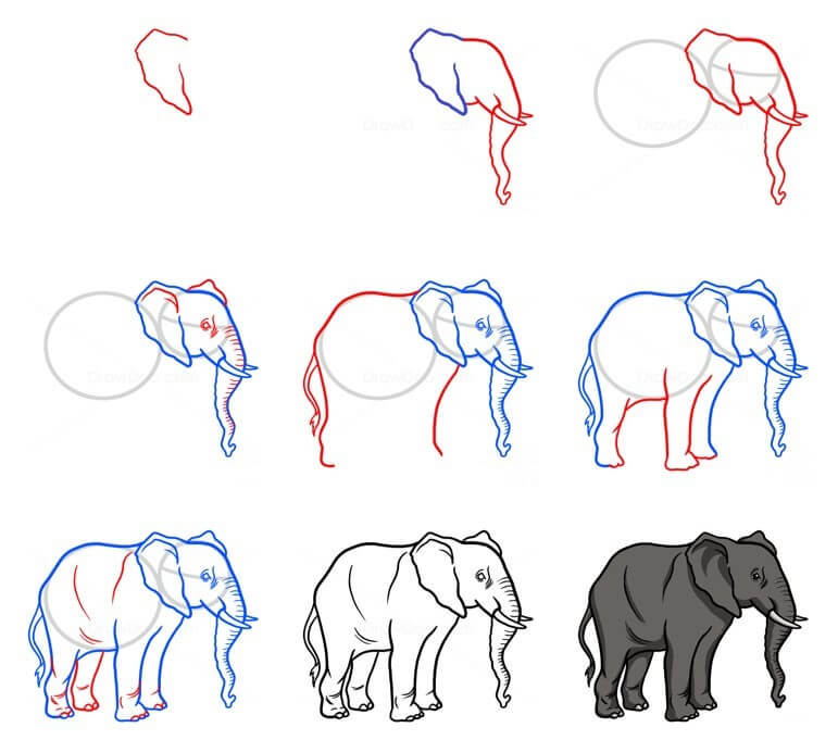 Elefantti idea (73) piirustus