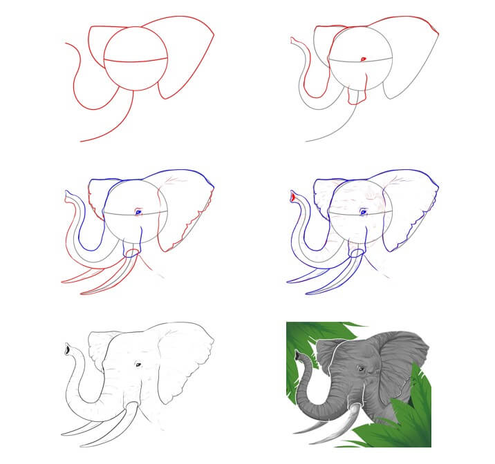 Elefantti idea (75) piirustus