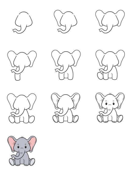 Elefantti idea (9) piirustus