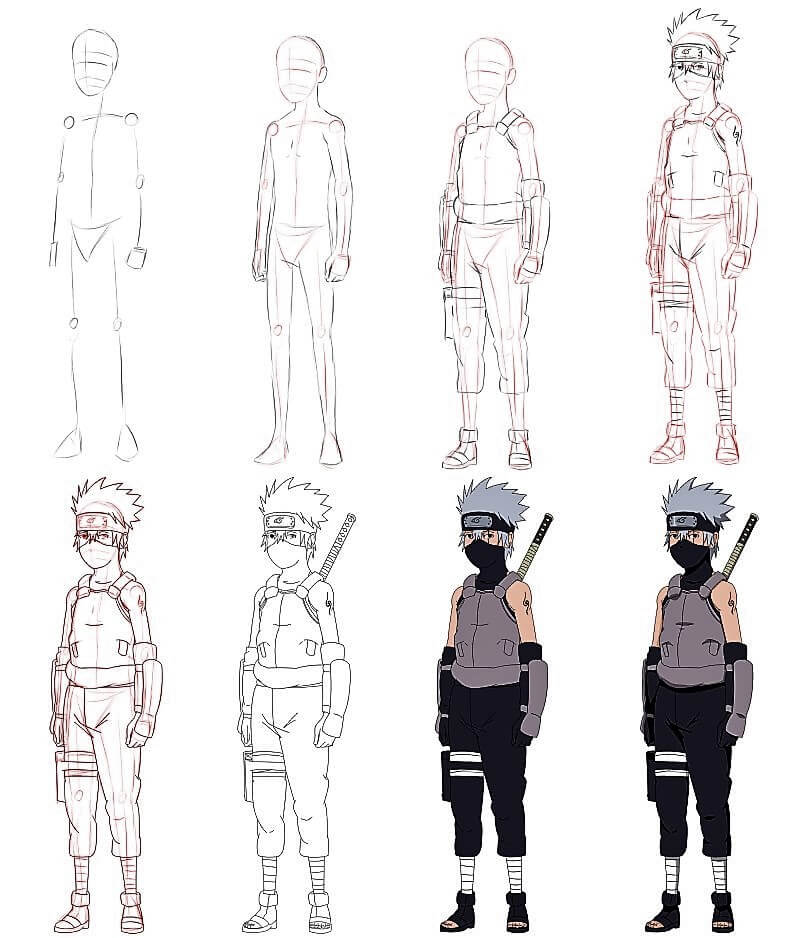 Kakashi Hatake Idea 3 piirustus