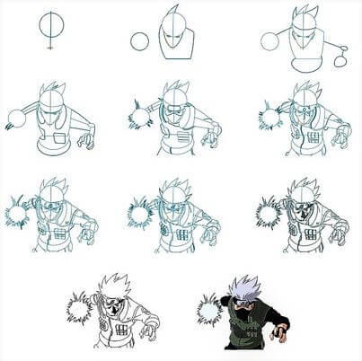 Kakashi Hatake Idea 5 piirustus