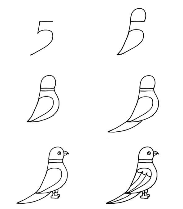 Lintu idea (33) piirustus