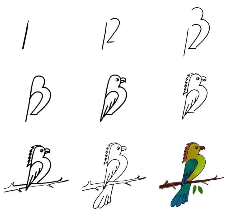 Lintu idea (38) piirustus