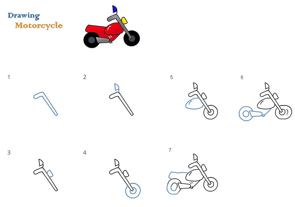 Moottoripyörä-idea 15 piirustus