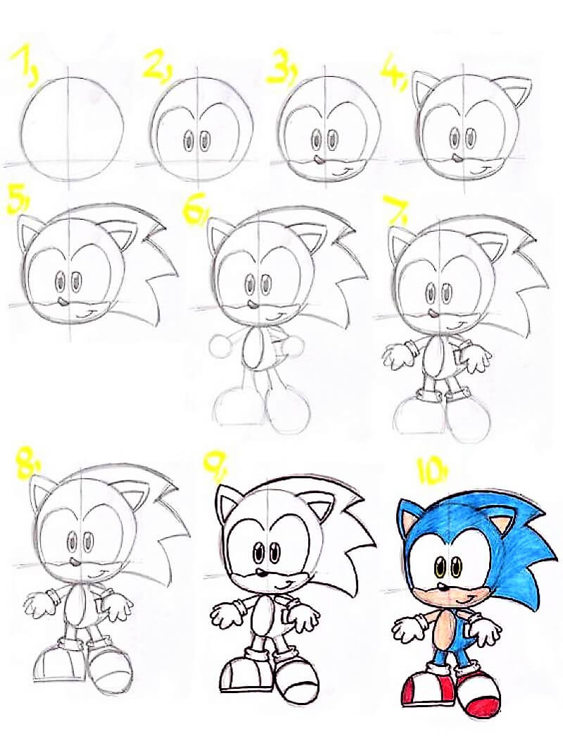 Sonic Sketch piirustus