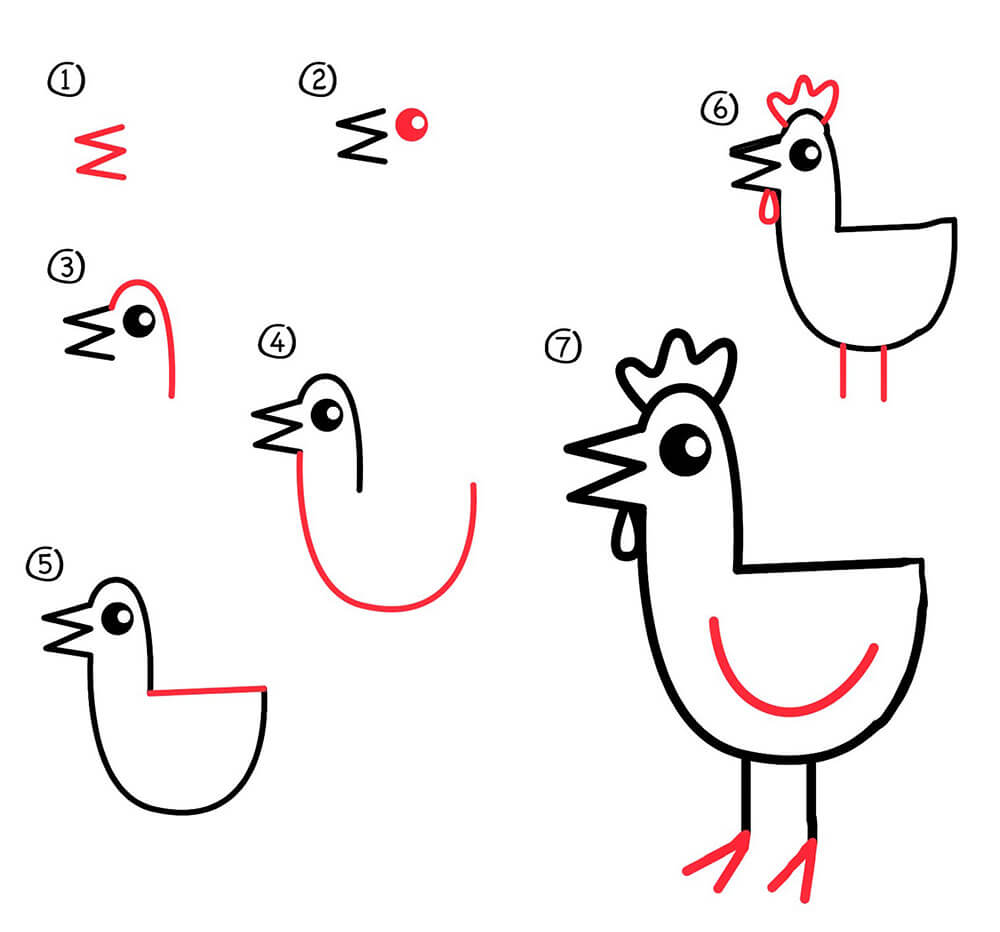 Kana piirustus