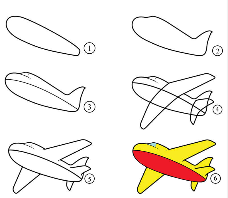 Yksinkertainen lentokone piirustus