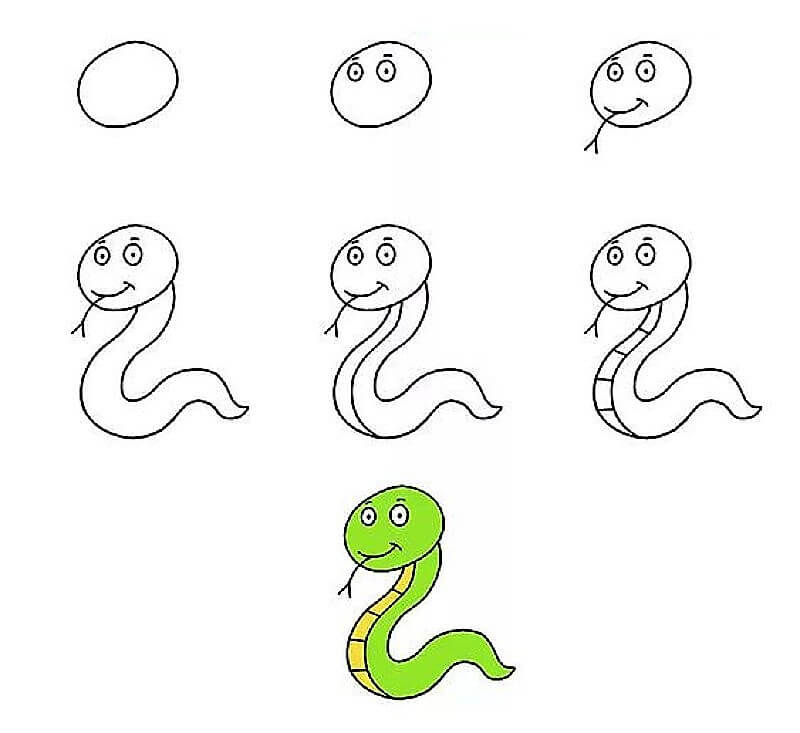 Käärme-idea 17 piirustus