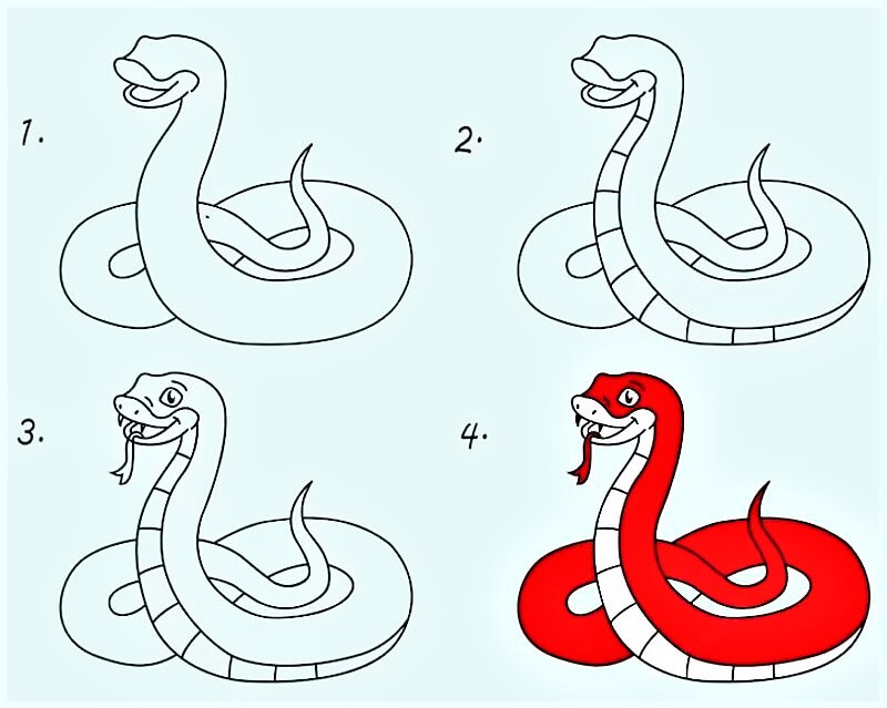 Käärme-idea 19 piirustus