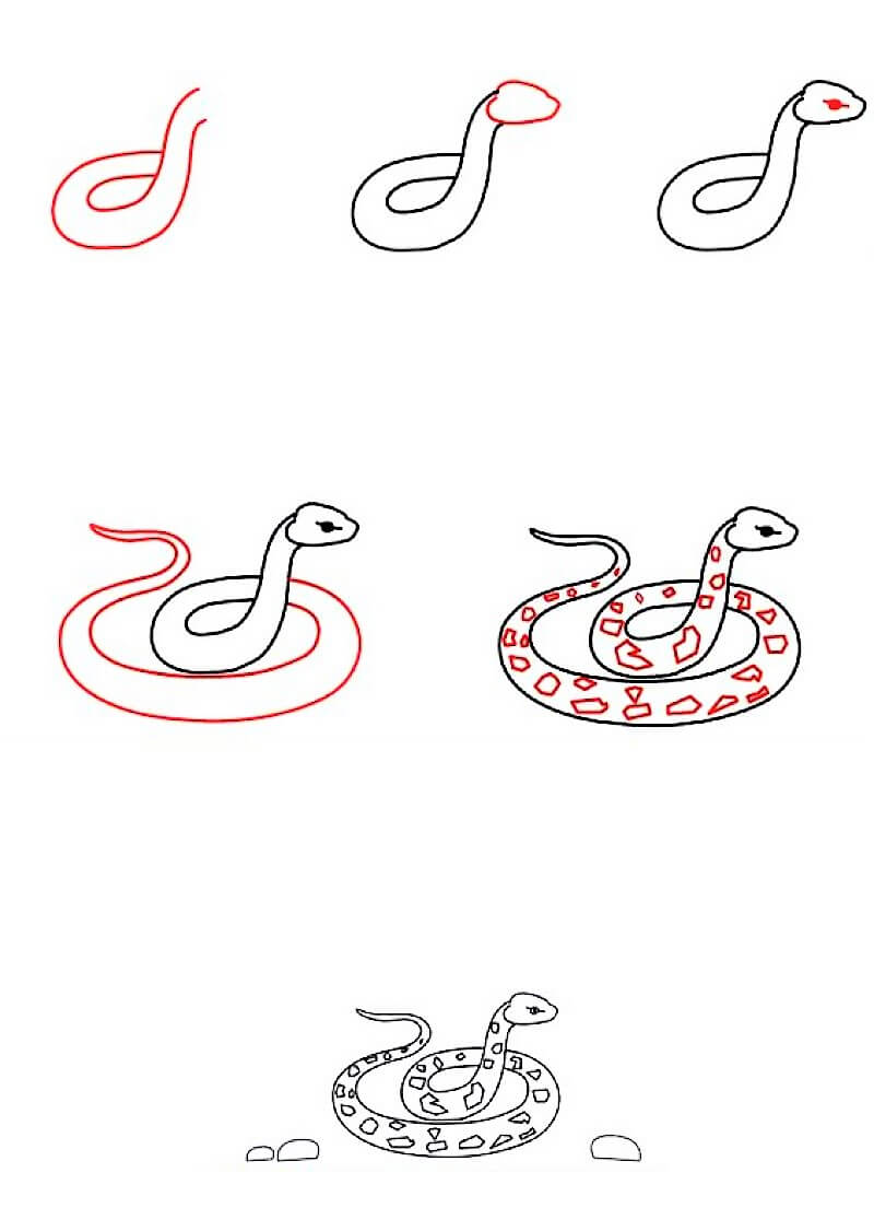 Käärme-idea 21 piirustus