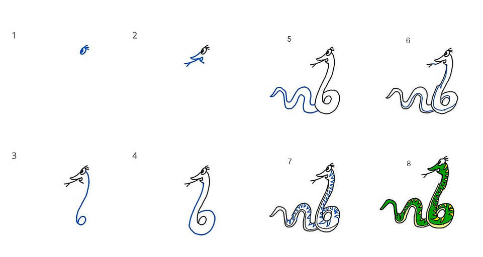 Käärme-idea 9 piirustus