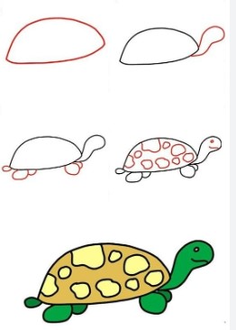 Kilpikonna idea 8 piirustus