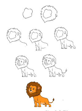 Leijona idea 6 piirustus