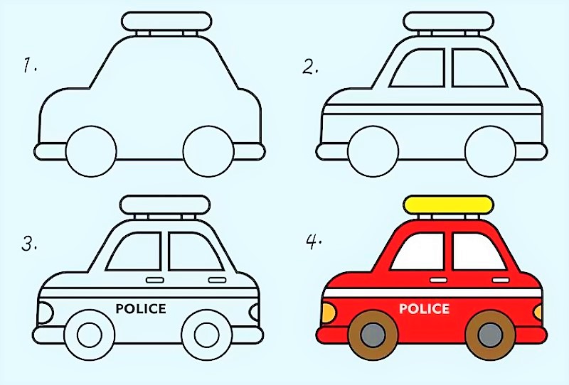 Poliisiautoideat 9 piirustus