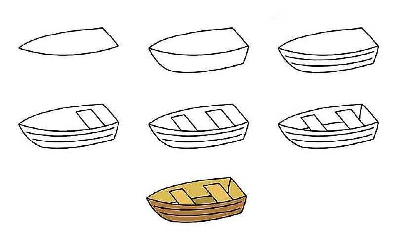 Yksinkertainen vene piirustus