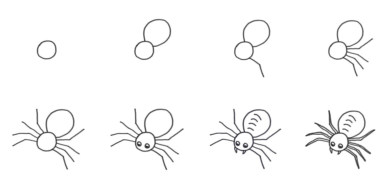 Hämähäkki-idea 7 piirustus