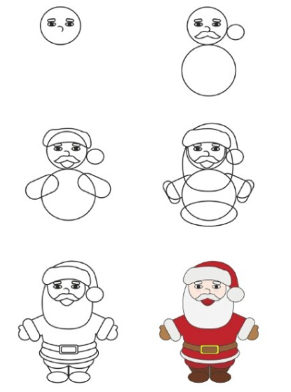 Joulupukin idea 5 piirustus