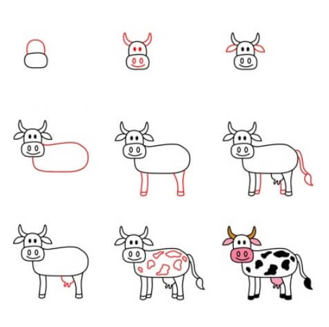Lehmän idea (10) piirustus