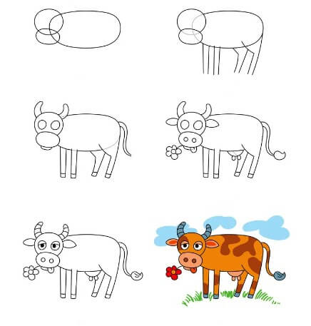 Lehmän idea (19) piirustus