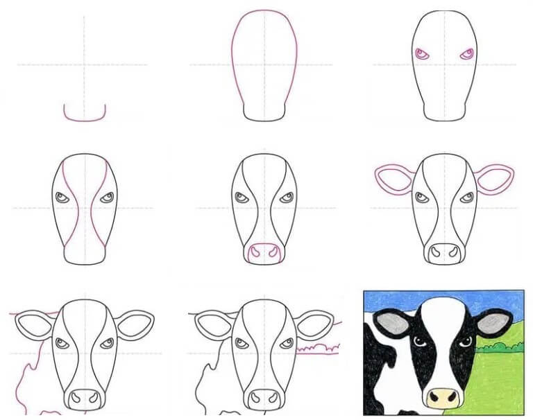 Lehmän idea (7) piirustus