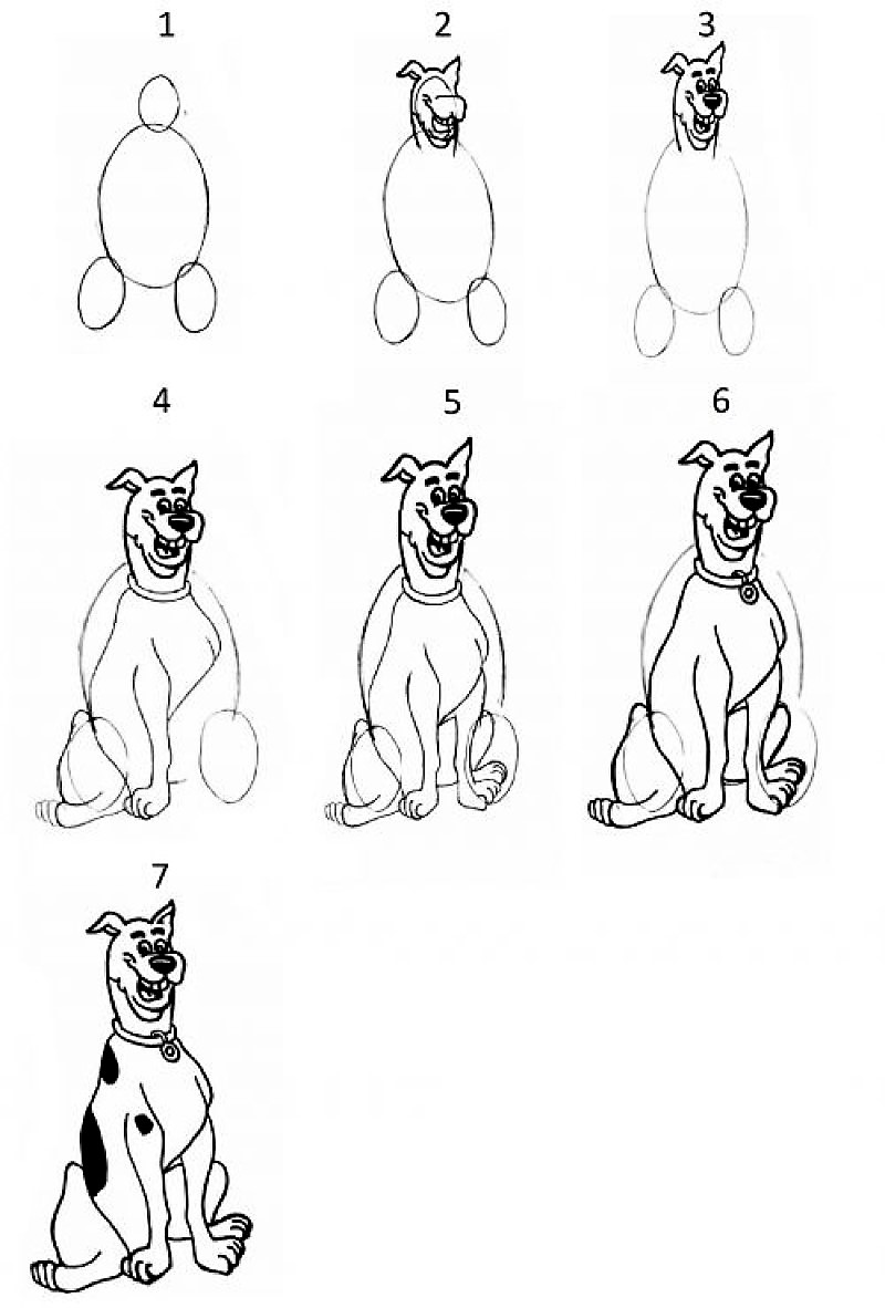 Scooby Doo -koiraideoita 5 piirustus